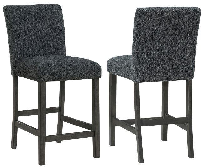 Neal Counter Stool Coaster® Alba 2-Piece Black/Charcoal Gray Dining Counter Stool | O'Neil ...
