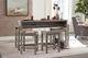 Hammary® West End Brown Bar Console with Three Stools-1