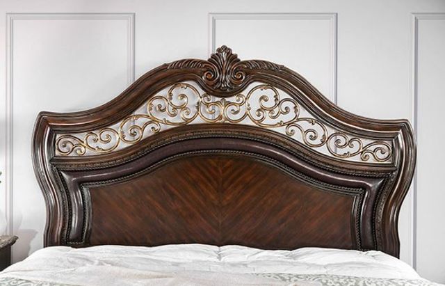 Furniture Of America® Menodora Brown Cherry California King Bed-1