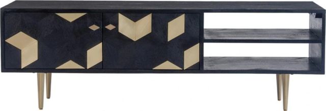 Moe's Home Collection Sapporo Black Media Cabinet-1