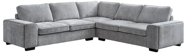 New Classic® Home Furnishings Dayne 3-Piece Gray L-Shaped Sleeper Sectional-0