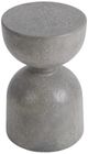 Classic Home Adna Dark Gray Concrete Outdoor Accent Table-2