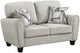 Homelegance® Lemond Gray Loveseat-0