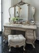 Michael Amini® Platine De Royale Champagne Vanity Desk and Mirror-1