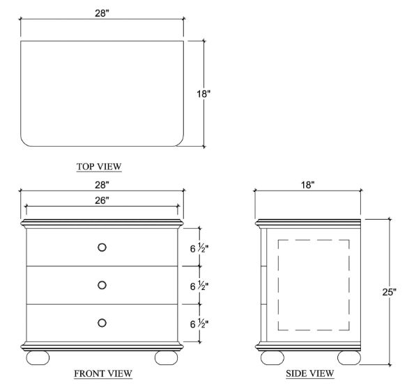 Bramble Customizable Luna Bedside Table-2