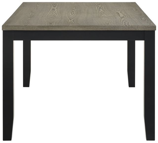 Crown Mark Folio Gray Dining Table with Black Base-3