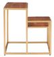 Powell® Cyndi Natural 3-Tiered Plant Stand Side Table with Gold Base-4