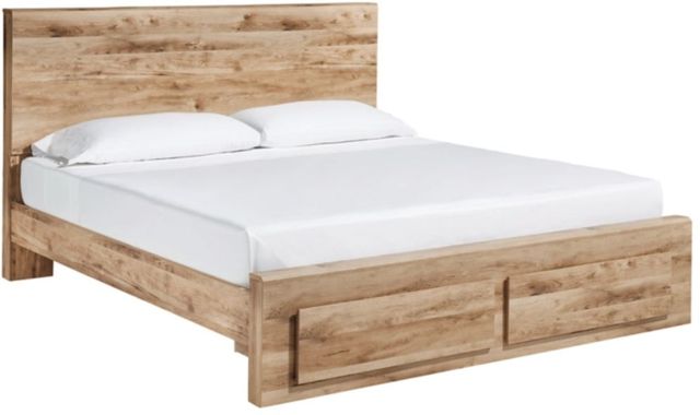 Signature Design by Ashley® Hyanna Tan Brown Queen Panel Bed with 2-Drawer Storage-0