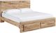 Signature Design by Ashley® Hyanna Tan Brown Queen Panel Bed with 2-Drawer Storage-0