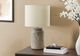 Monarch Specialties Inc. Taupe Resin/Ivory Shade Table Lamp -2
