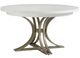 Tommy Bahama® Furniture Ocean Breeze Savannah White Dining Table with Burnished Pewter Base-0