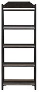 Liberty Furniture Magnolia Manor Antique Black/Weathered Bark Leaning Pier Bookcase-4