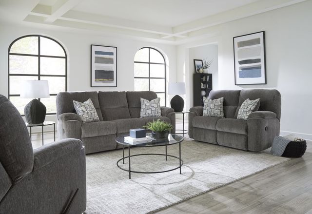 HomeStretch Payday Pewter Manual Reclining Loveseat-1