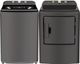 MLTW41A1BMG | MLTE41N1BMG - Midea Top Load Laundry Pair with 4.1 cu. ft. Washer with Power Boost Agitator and 7.0 cu. ft. Dryer with Sensor Dry-0