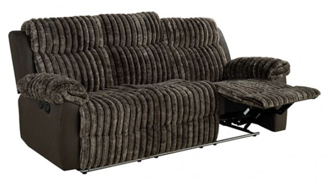 Furniture of America® Dionysus Brown Manual Reclining Sofa-0