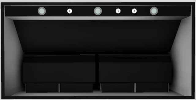 Vent-A-Hood® 48" Black Wall Mounted Range Hood-1