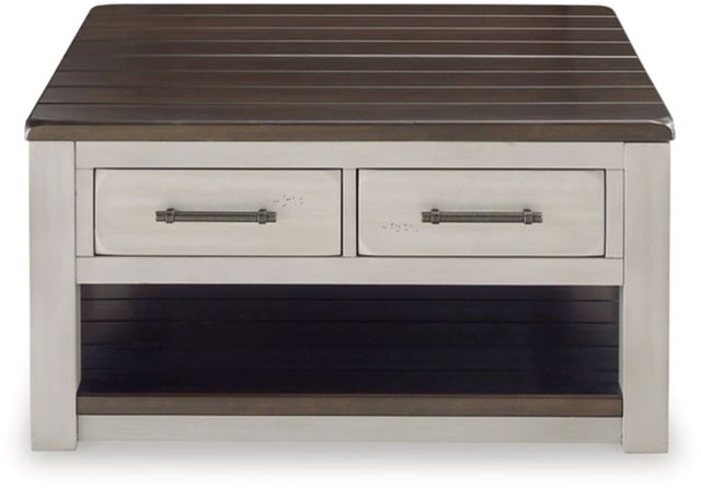 Signature Design by Ashley® Darborn Gray/Brown Lift-Top Coffee Table-1