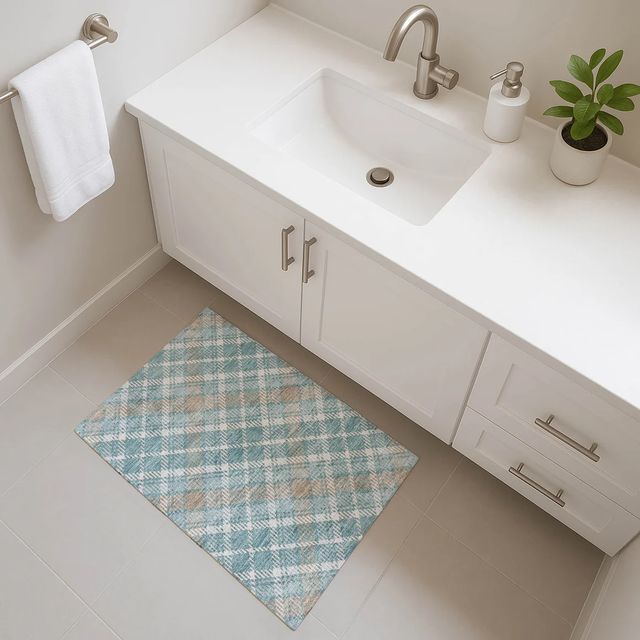 Dalyn™ Rug Company Soft Essentials SE3 Teal 5'x8' Area Rug-2