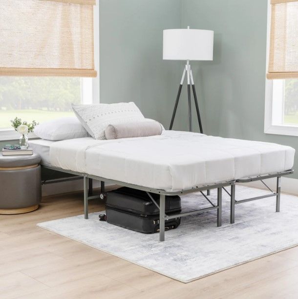Powell® Dark Pewter Queen Folding Platform Mattress Base-1