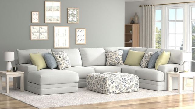 Jackson Furniture Stockbridge 4-Piece Slate Left-Arm Facing Sectional with Ottoman-1