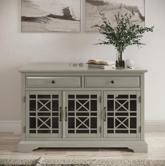 Jofran Inc. Craftsman Earl Gray 50" Media Console-1