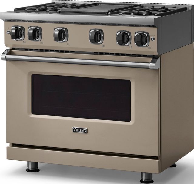 Viking® 7 Series 36" Nantucket Pro Style Liquid Propane Gas Range with Griddle-3