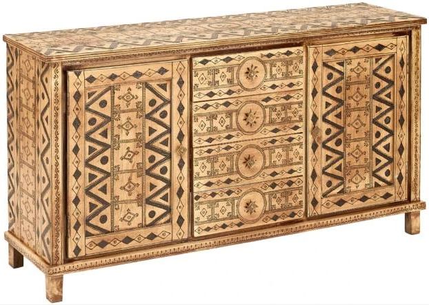 Jaipur Furniture Mereau Black/Brown Sideboard-0