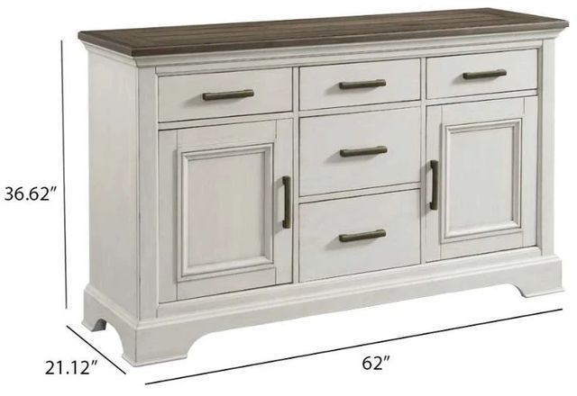 Intercon Drake French Oak/Rustic Gray Sideboard-3