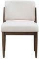 LH Home Fritz Athens Chestnut/Linen Taupe Dining Side Chair-3