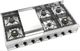 Ilve Nostalgie II 48” Stainless Steel Gas Rangetop with 8 Burners, Griddle and Burnished Trim-2