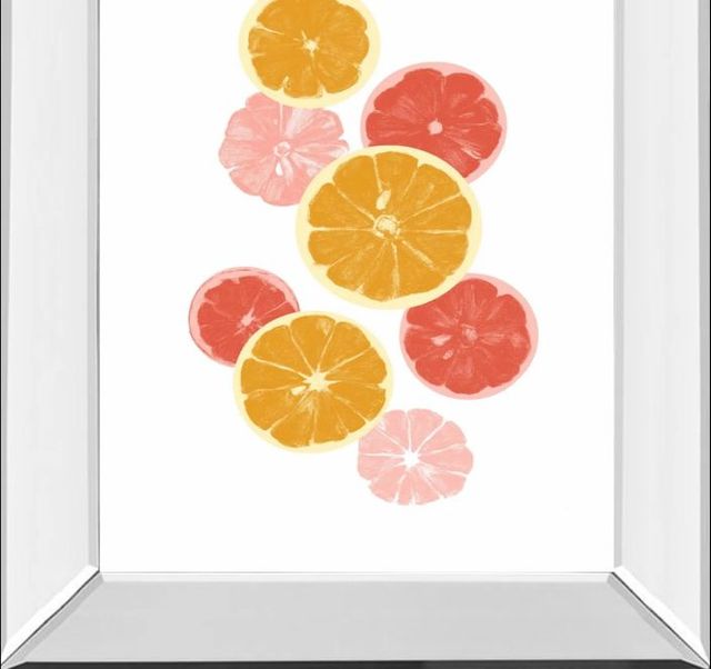 Classy Art Festive Fruit I by Emma Caroline Mirror Framed Wall Art-1