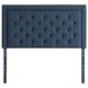 Malouf® Structures™ Stone Queen Rectangle Diamond Tufted Upholstered Headboard-4