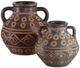 Currey & Company Nought 2-Piece Black/Brown Vase Set-0