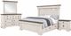 New Classic® Home Furnishings Augusta 4-Piece Rustic White California King Storage Panel Bedroom Set -0