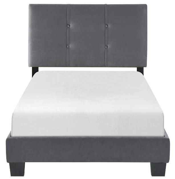 Homelegance® Newberry Dark Gray Twin Platform Bed-2