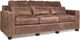Campio Furniture Legacy Leather Stockton Brown Sofa-0