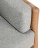 Classic Home Aston Gray/Natural Teak Wood Outdoor Accent Chair-5