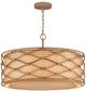 Currey & Company Saddle Tan Partita Pendant-0