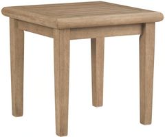 Signature Design by Ashley® Gerianne Grayish Brown Wooden Outdoor End Table