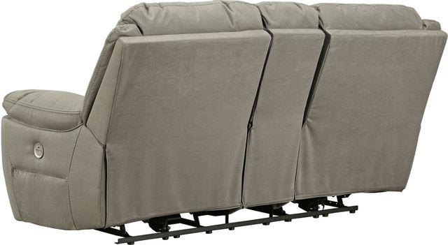 Signature Design by Ashley® Next-Gen Gaucho Putty Power Reclining Loveseat with Console-2
