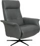 Fjords® Modern Living Finn Grey Small Dual Motion Swivel Recliner-0