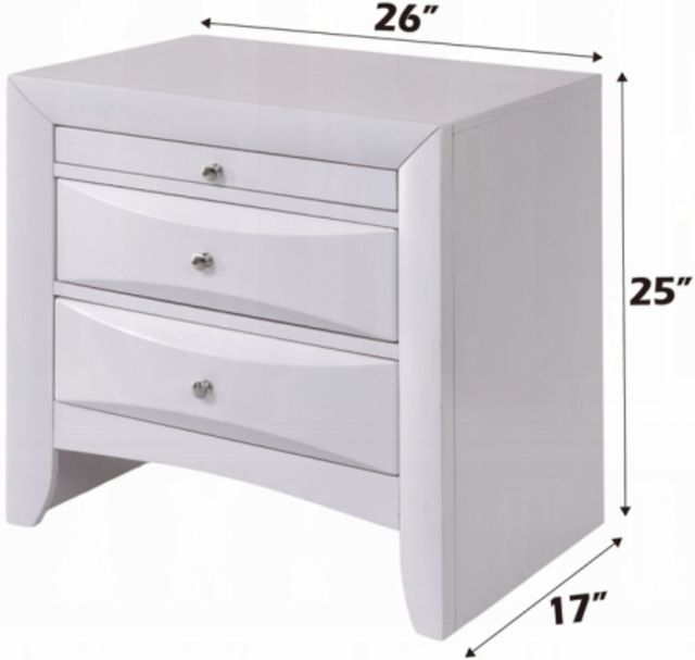 ACME Furniture Ireland White Nightstand-3