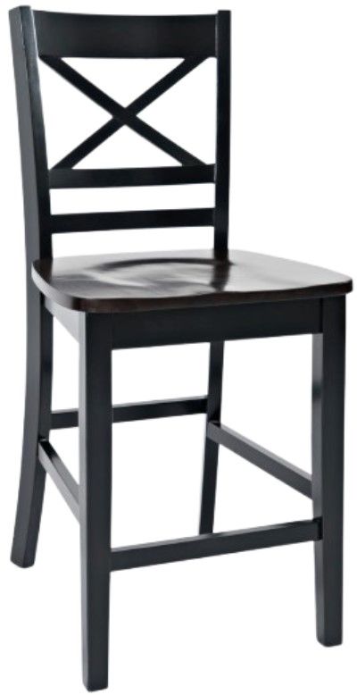 Jofran Inc. Asbury Park 6-Piece AP Black/Autumn Brown Counter Dining Set-1