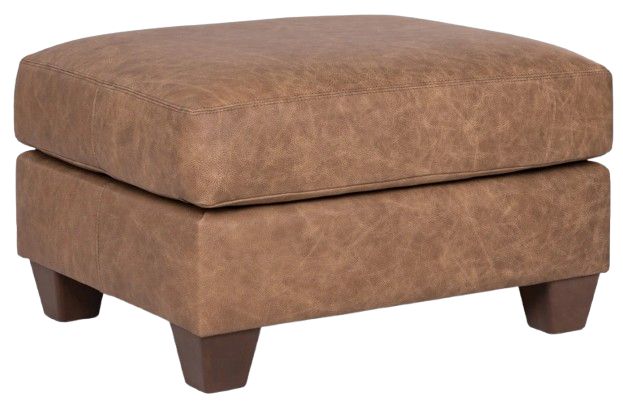 Smith Brothers Customizable 287 Leather Ottoman-0