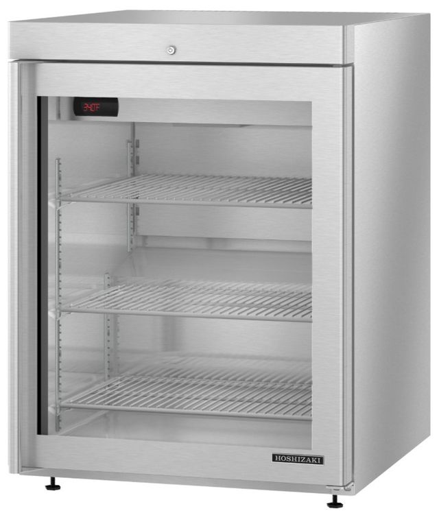 Hoshizaki 23" 3.9 Cu. Ft. Stainless Steel Single Section Compact Undercounter Refrigerator-1