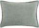 Surya Cotton Velvet Sea Foam 13"x19" Pillow Shell with Down Insert-0