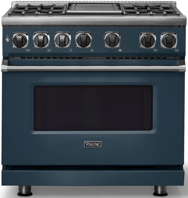 Viking® 7 Series 36" Squall Pro Style Dual Fuel Range with Griddle-0