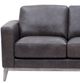 Leather Italia™ Georgetowne Ramsey Storm Gray Loveseat-1