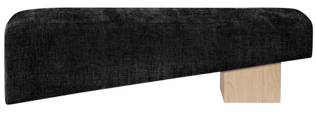 Meridian Furniture Alora Black/Natural Upholstered Bench-1