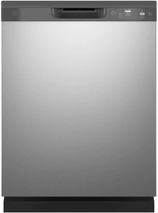 GE® 24" Stainless Steel Front Control Built-In Dishwasher-0